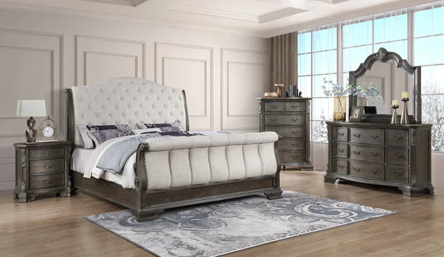 5pc or 4pc Sleigh Bed/ Nectar Mattress included