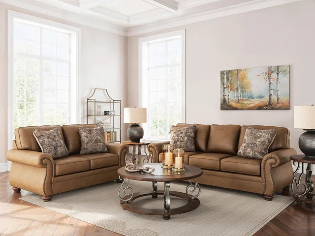 TSF Earth 2Pc Sofa and Loveseat-55' Vizio Included